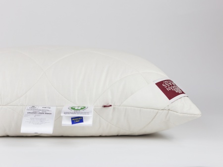 Подушка ORGANIC LINEN GRASS регулируемая
