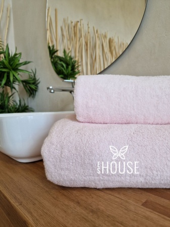 Полотенце Yasmin из микрохлопка super soft цвета пыльной розы